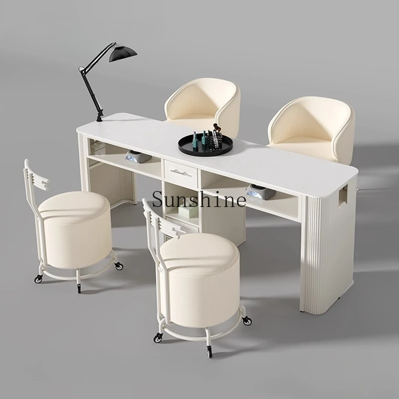 

Slate manicure table table and chair set single double widening special simple and durable