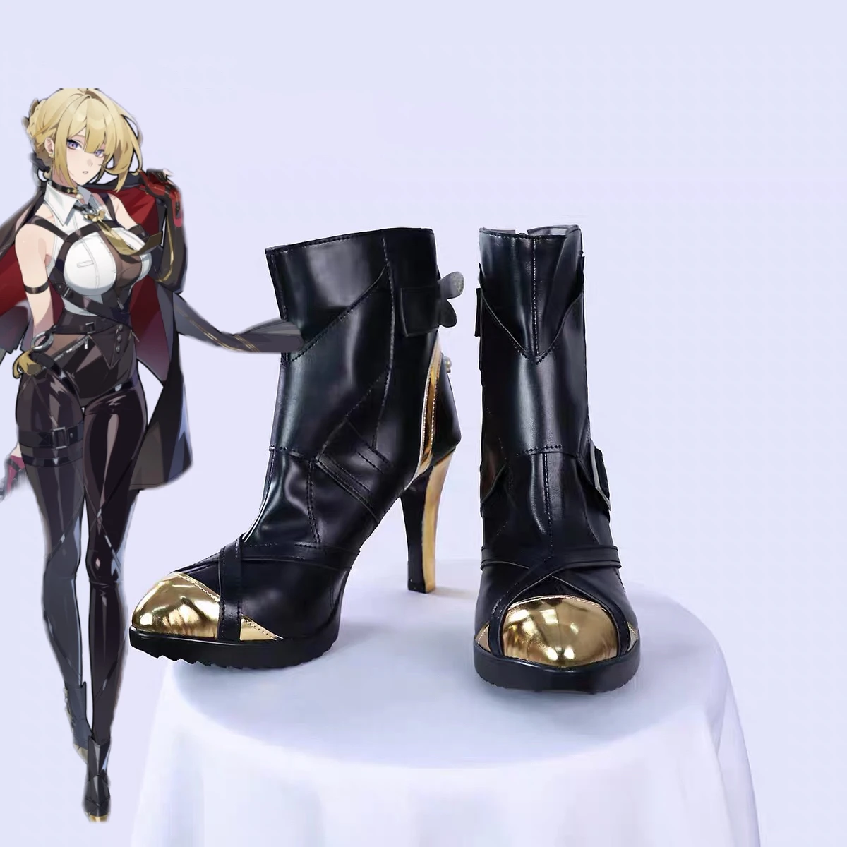 أحذية Evelyn Cosplay سلسلة Collab: Game Zenless Zone Zero ZZZ Evelyn Cosplay Shoes أزياء الهالوين