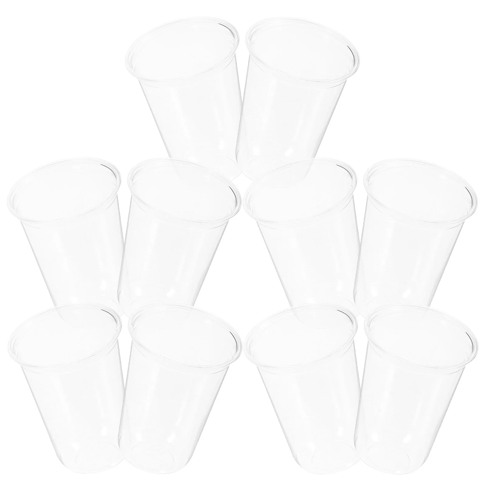

10Pcs Plastic Crawfish Cups Reusable Clear Party Cups Sturdy Pla Material Smooth Rim for Birthday Wedding Decorative Beverage