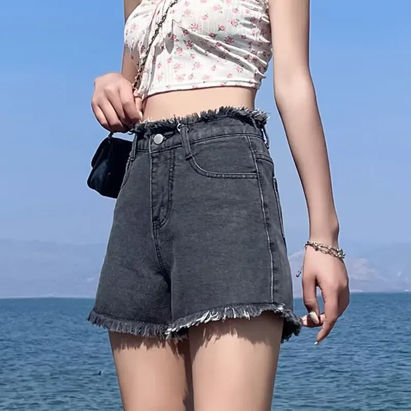 

Summer Jean Shorts Women Trendy High Waisted Denim Shorts Summer Casual Mom Cut Off Jeans Shorts Fashion Y2k Chic Jeans