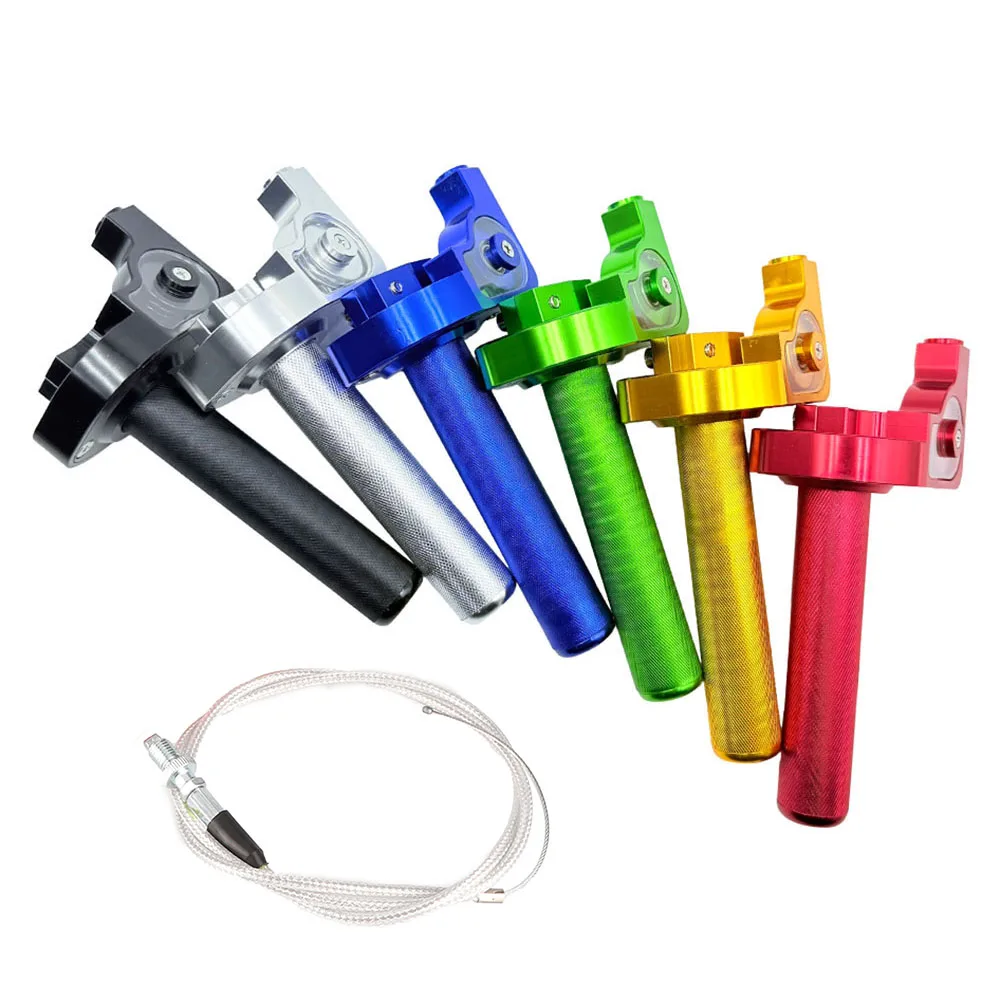 

CNC Aluminum Throttle Grip Twist Quick Action Gas Throttle For CRF50 70 110 IRBIS 125 250 KAYO Apollo Bosuer Xmotos Dirt Pit Bik