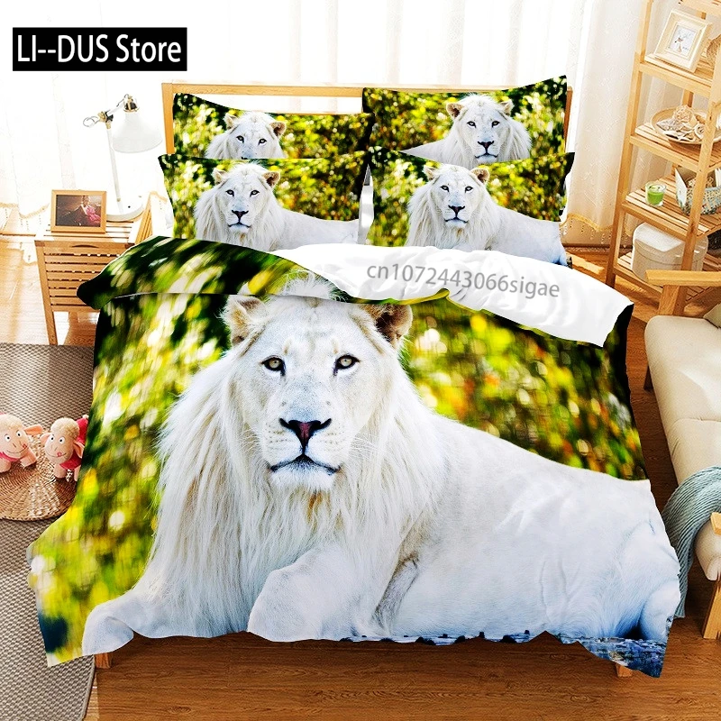

Lion Bedding Set Duvet Cover Set 3d Bedding Digital Printing Queen Size Bedding Set Fashion Design