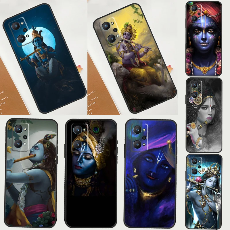 Indian God Lord Krishna For Realme GT Neo 5 3 2 C55 C35 C33 C31 C30 C25 C21Y C15 C11 Realme 8 9 10 11 Pro Plus Case