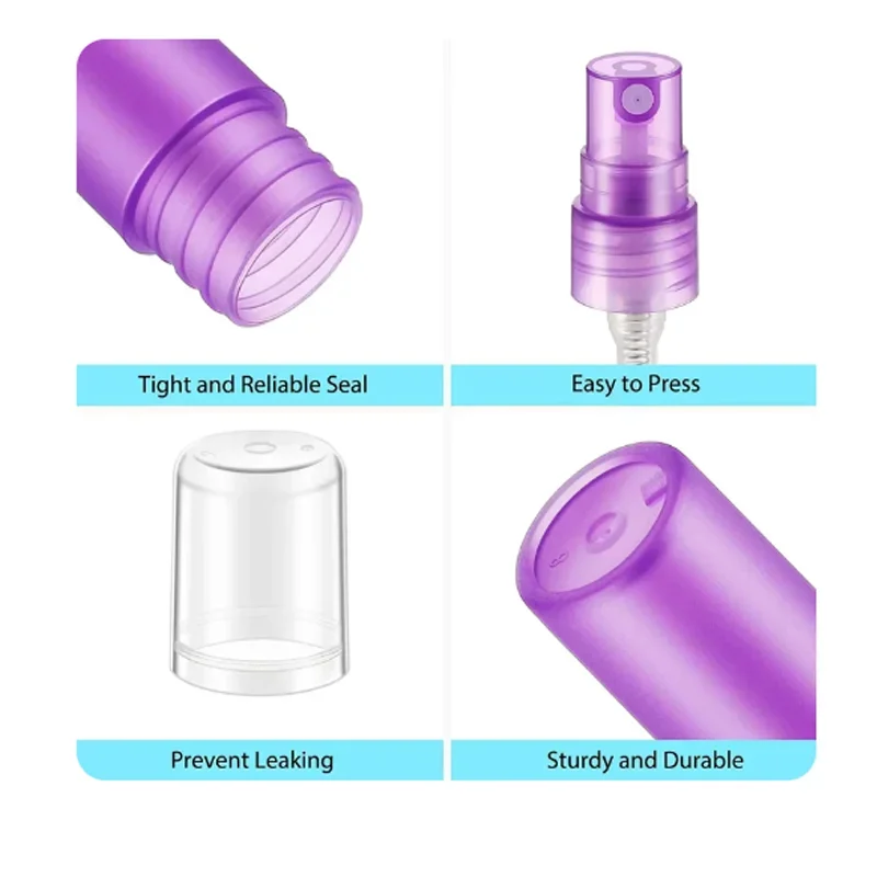 10Pcs 3ml/5ml/10ml Tragbare Nachfüllbare Probe Parfüm Kunststoff Flasche Reise Leere Spray Zerstäuber Kosmetische verpackung Container