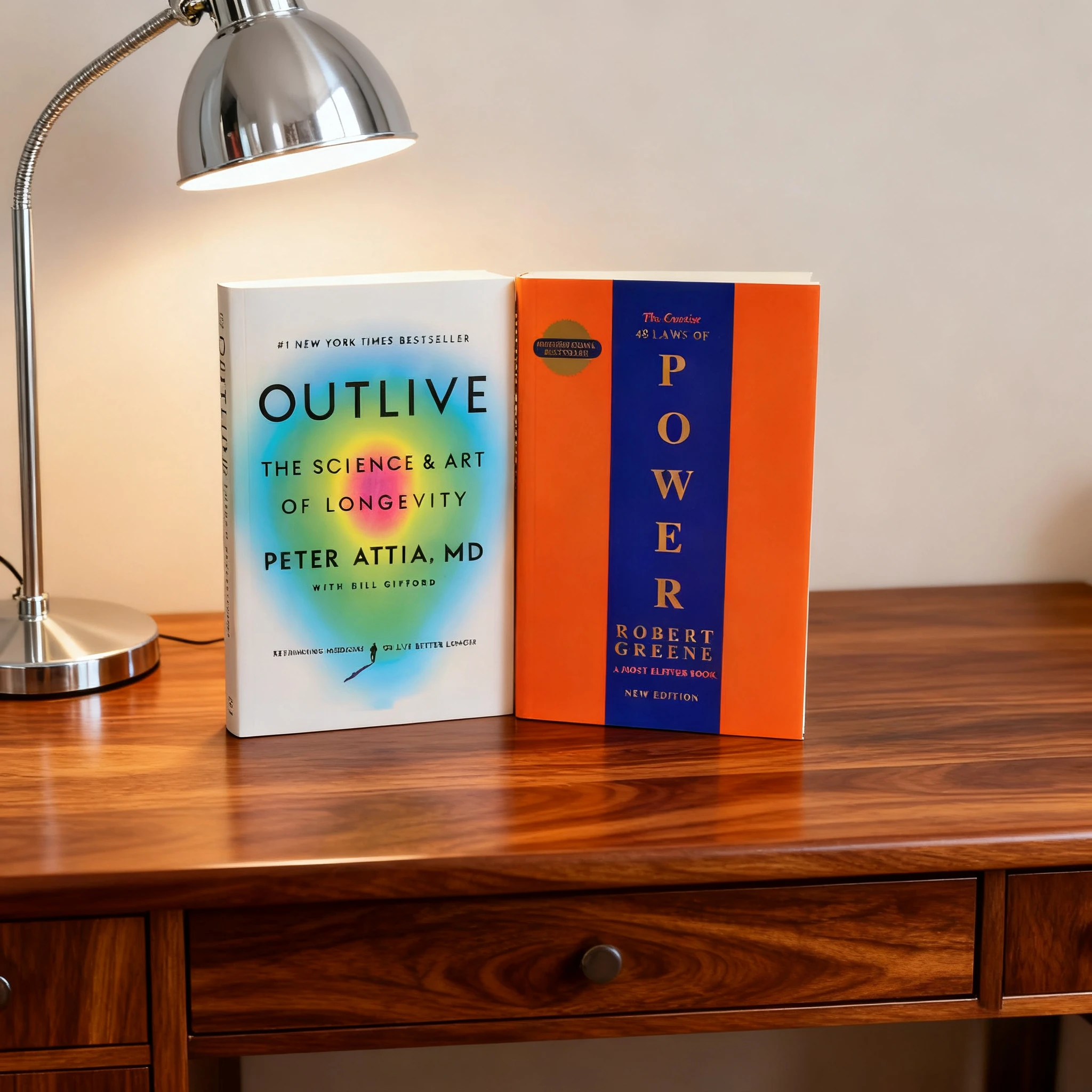 

《The Concise 48 Laws Of Power》+《Outlive The Science and Art of Longevity》The core law of power game Focus your own health risks