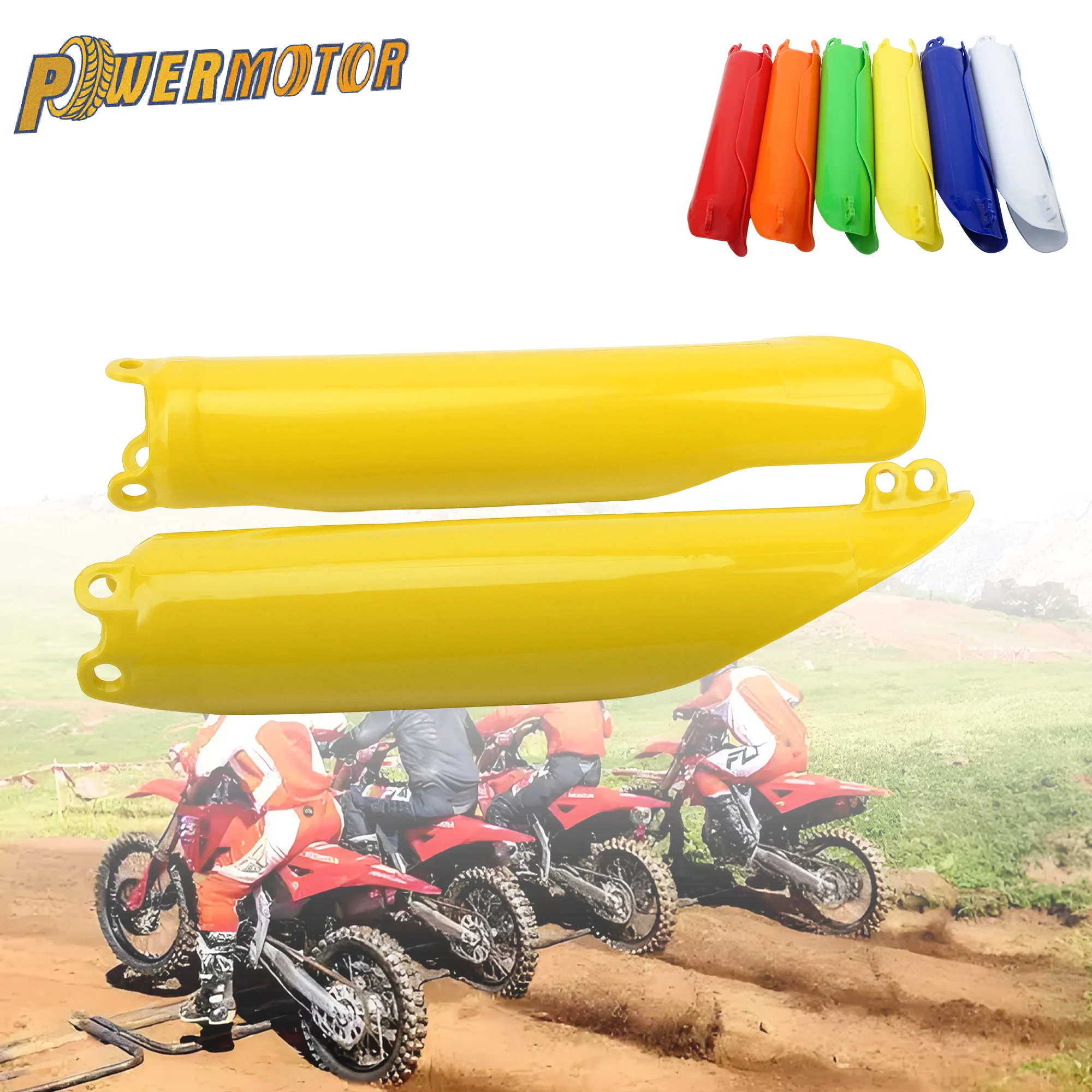 Para Honda CRF CR 125 250 450 R X RX CRF250 CRF450 CR125 1993-2018 protectores de horquilla de Motocross accesorios de cubierta de marco de tubo de horquilla delantera