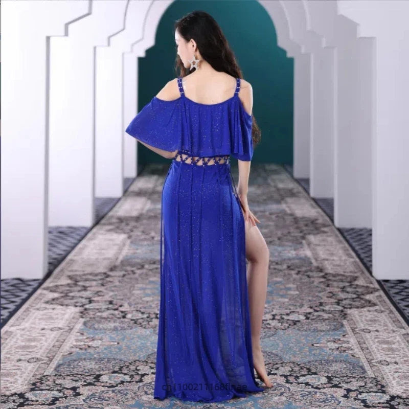 New Tassel Sexy Performance Belly Dance Dance Set with Split Ends for Slimming, Eastern Classical Dance Performance Costume