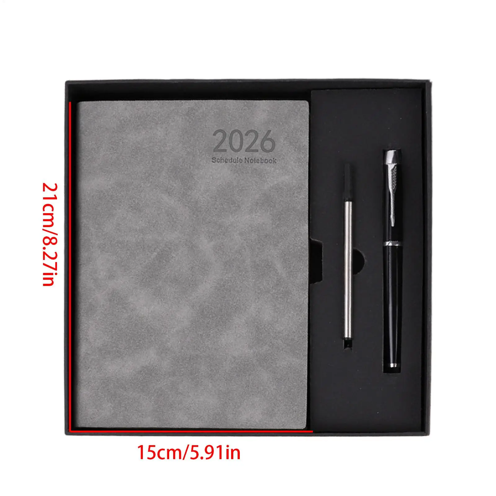 دفتر التخطيط 2026 جدول الأعمال اليومي دفتر المهام A5 التصميم الجمالي القرطاسية غلاف ملاحظات مجلة لتخطيط الوجبات