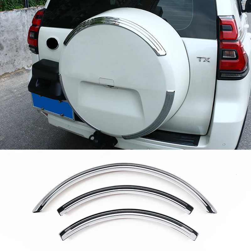 

Хромированная декоративная полоса запасного колеса для Toyota Land Cruiser Prado 2010-2023 150 2 LC150 J150 2016, внешние обновленные аксессуары