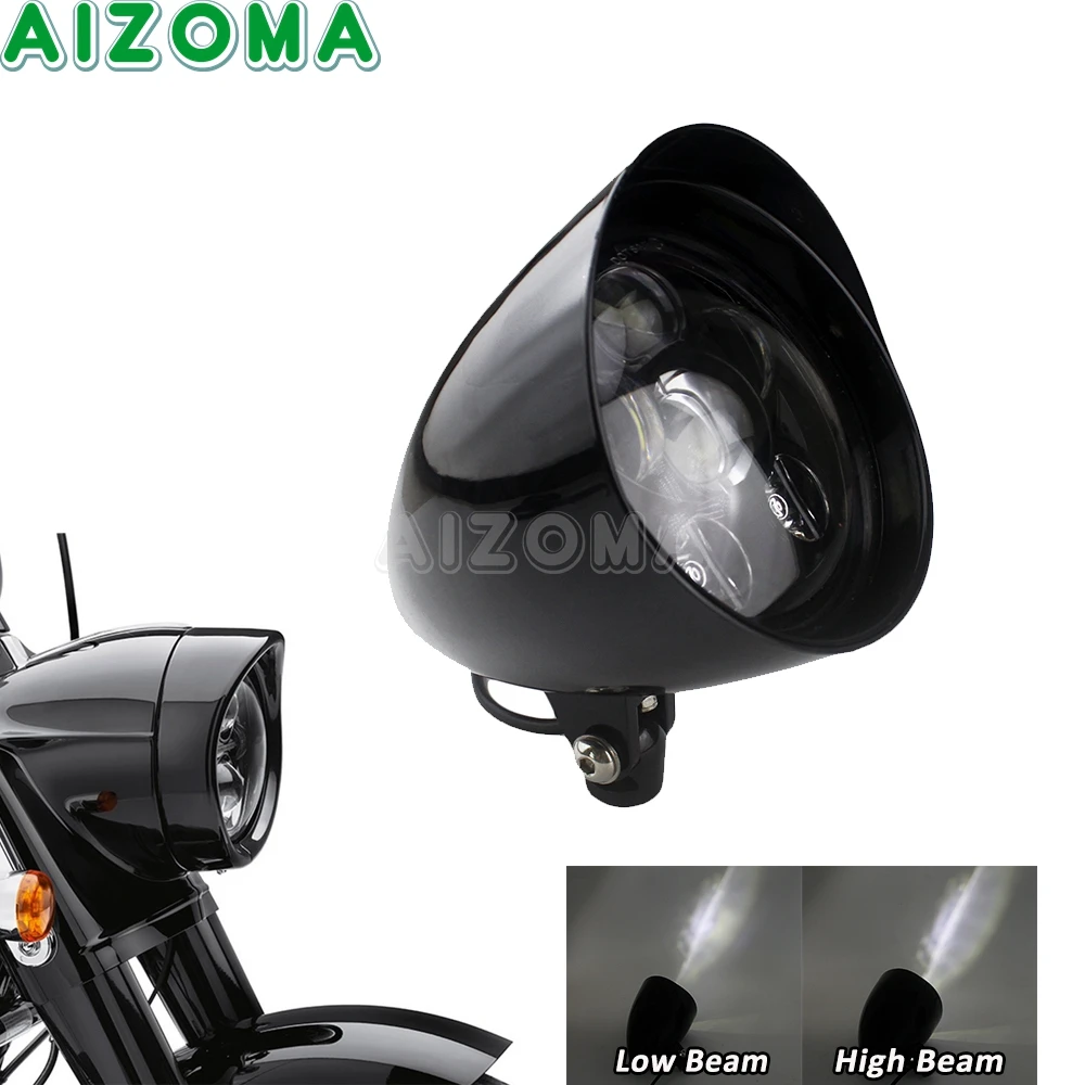 

Retro 5-3/4inch Headlamp Motorcycle Vintage Headlight Universal For Harley Yamaha Honda Suzuki Chopper Bobber Cafe Racer Custom