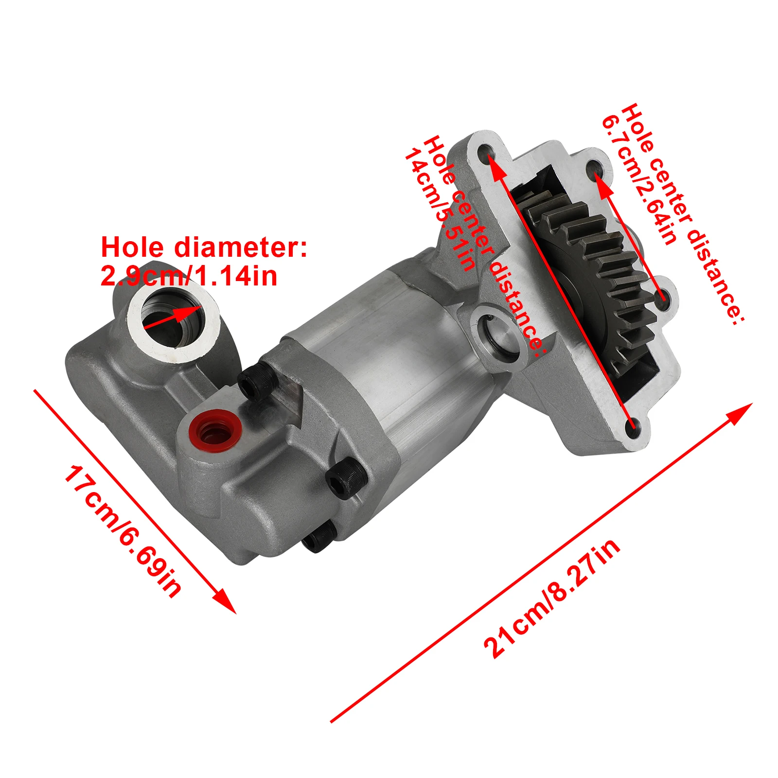 Areyourshop Hydraulic Pump for Ford Tractor E1NN600AB E1NN600AA E2NN600AB 83996272 83928509