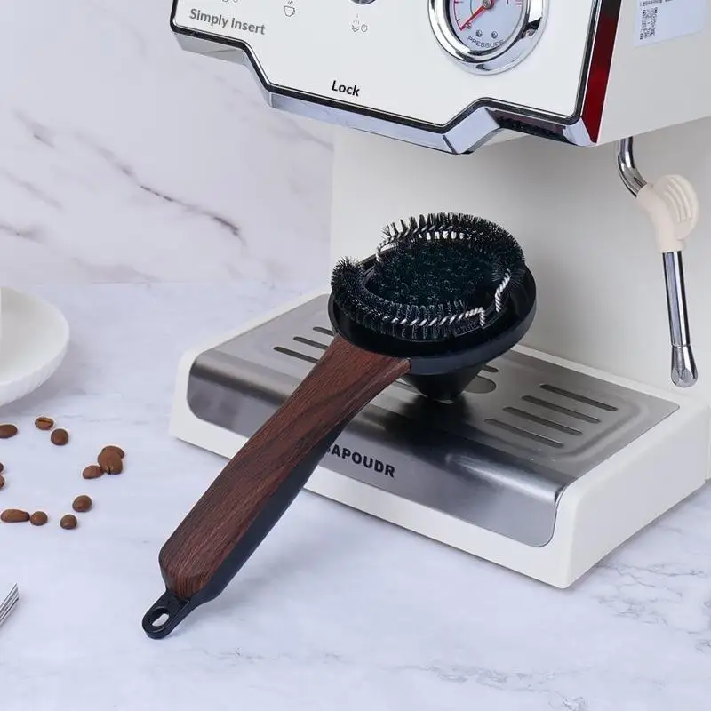 Coffee Machine Brush Cleaner Removable Coffee Maker Espresso Group Head Cleaning Round Brushes Cleaning Tool