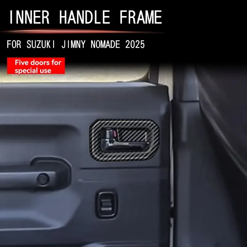 ملحقات السيارة الداخلية لجيمي نوميد 2025 5 أبواب باب مقبض داخلي إطار الكسوة #4