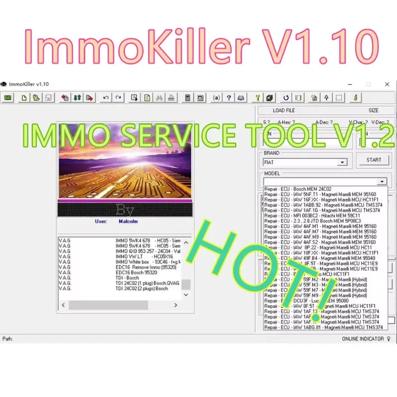 NEW 2026 Hot sell new ImmoKiller V1.10 New IMMO Off Software v1.1 ECU Programmer IMMO SERVICE TOOL V1.2 Immo Off Software 2 in 1