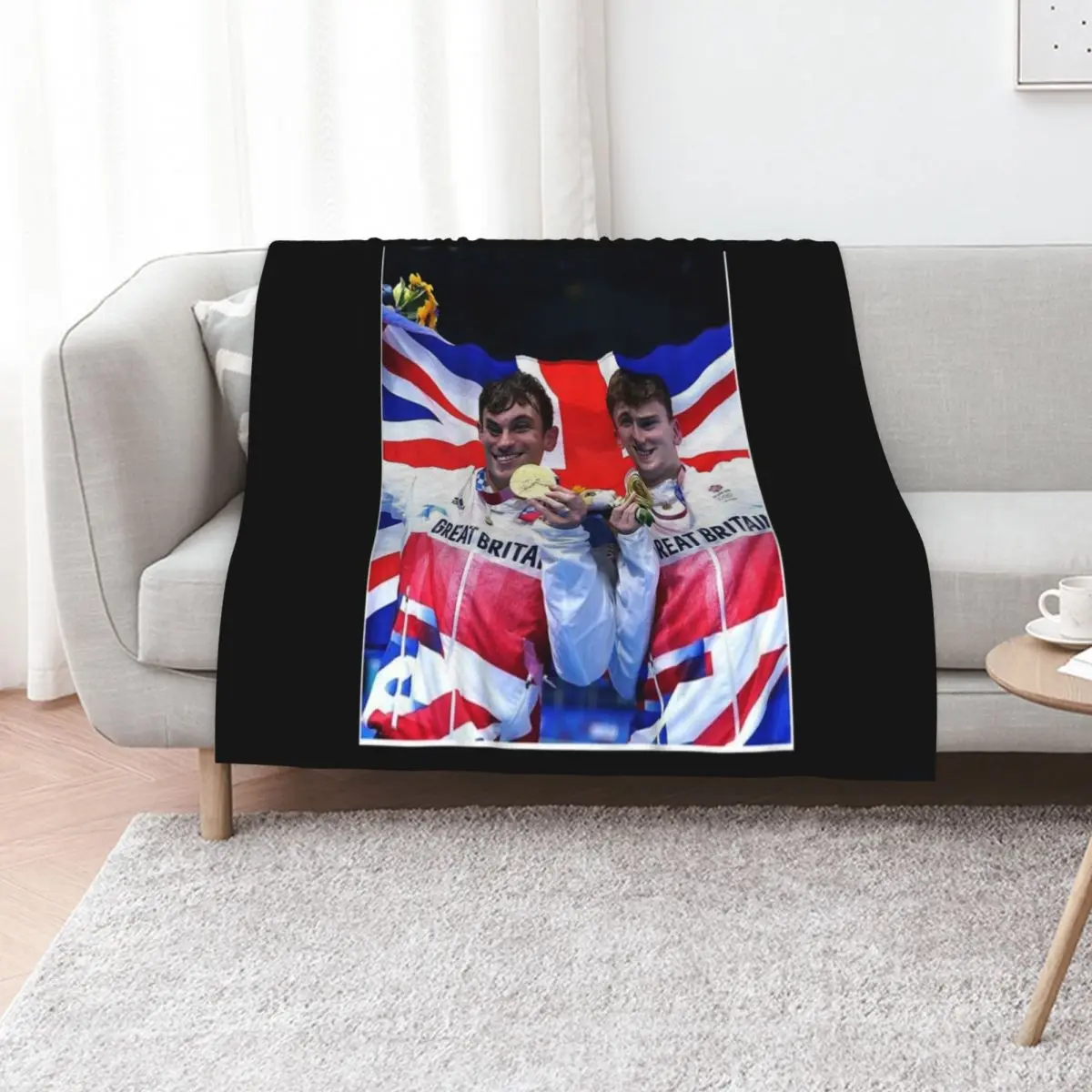 Tom Daley Throw Blanket Color Fast Cozy Throw Blanket