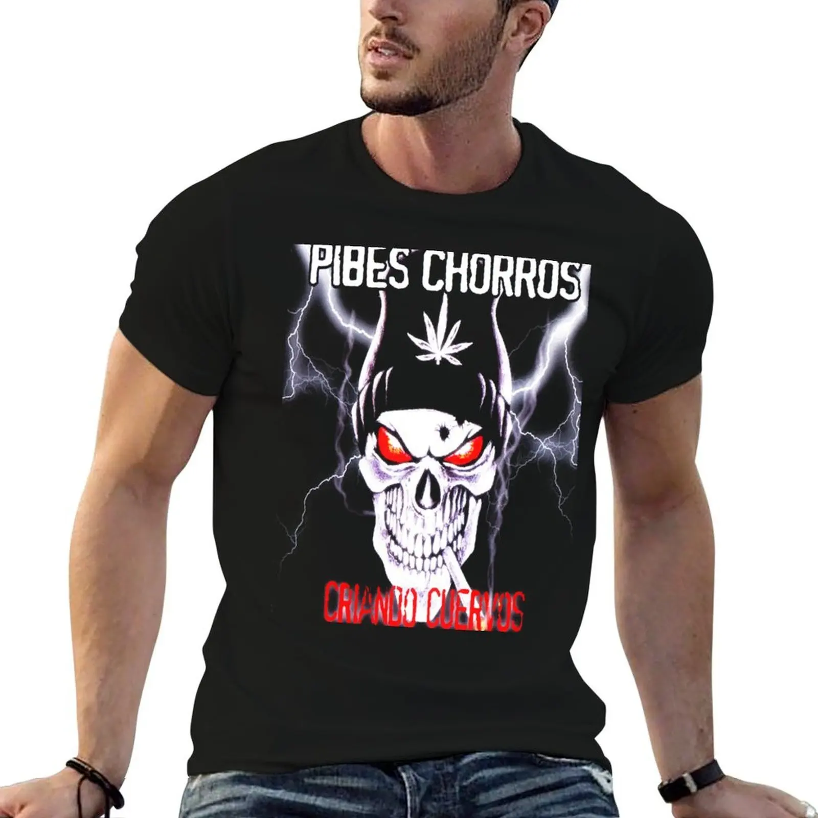 

Pibes Chorros T-Shirt man t shirt cotton high quality t shirt man plain t shirts for man cotton soft T-Shirt