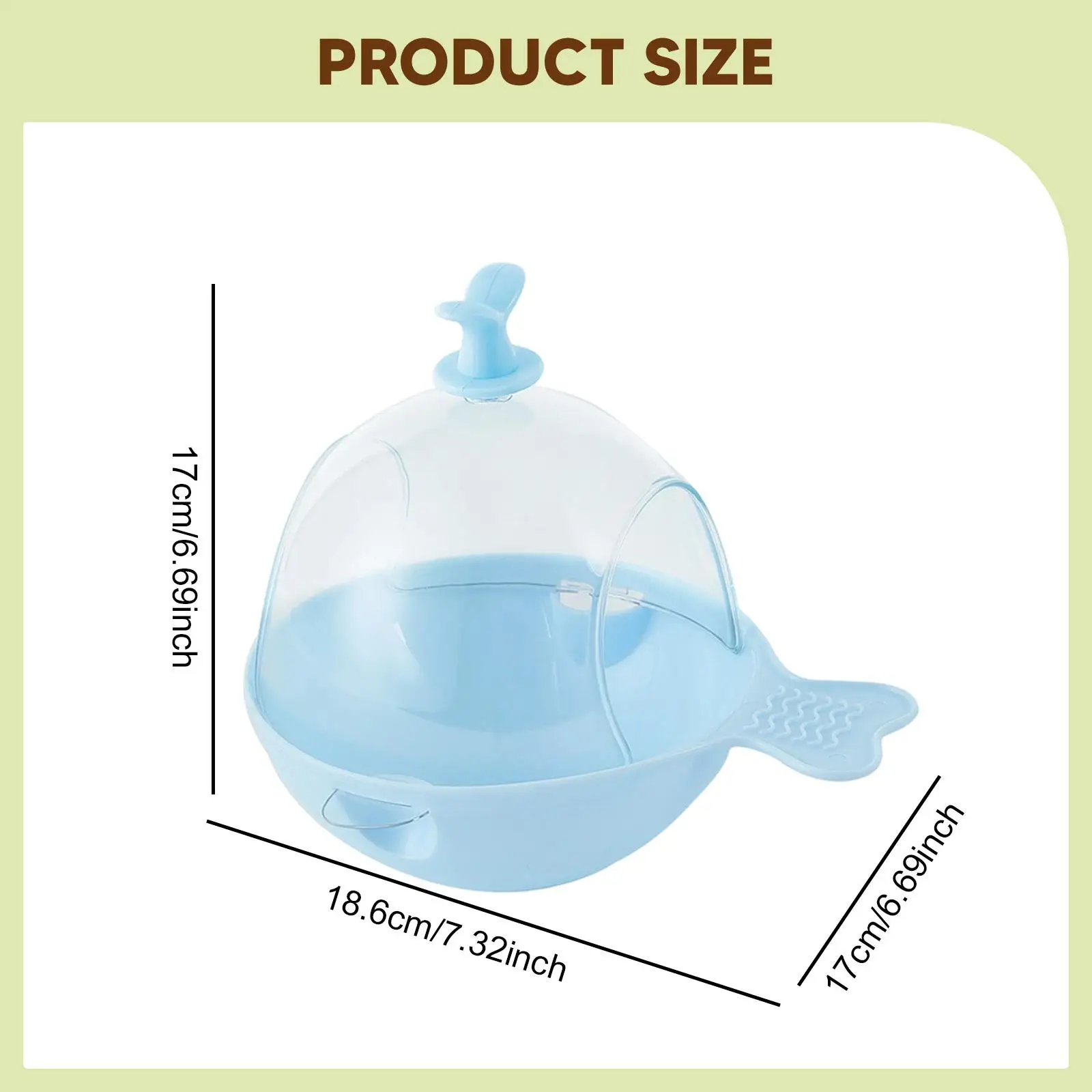 حمام الطيور للقفص صندوق حمام معلق مستلزمات الحيوانات الأليفة ملحقات قفص العصافير المحمولة حوض استحمام الببغاء للبببغاء #6