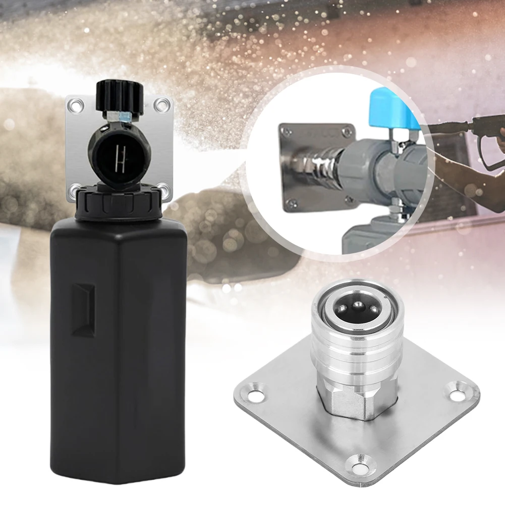 

Автоматическая пенопластовая пушка, держатель наконечника, стойка для пистолета для мойки высокого давления из нержавеющей стали, настенная стойка для аксессуаров для мойки высокого давления