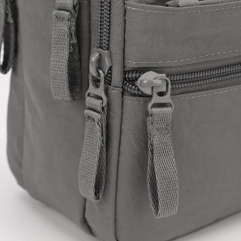 Leichte Herren-Umhängetasche aus Oxford-Stoff – Mehrschichtige, robuste Schultertasche für den täglichen Pendelverkehr und Reisen – Schulter-Brusttasche – Detail 15