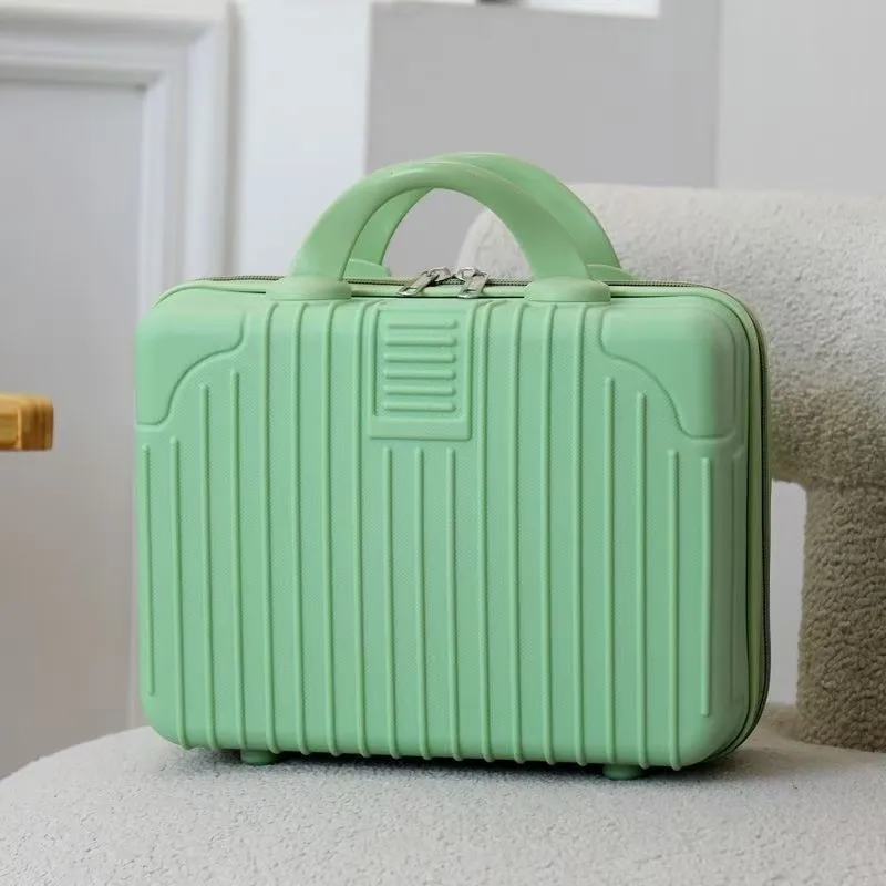 small-size-handheld-14-inch-makeup-travel-suitcase-creative-gift-box-for-women-casual-travel-hard-polyester-bag