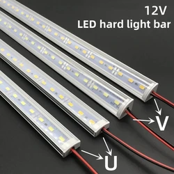 1-30 szt. taśma LED DC12V 50 cm 20 cali SMD5730 36 diod LED U/V-Vormige platte Aluminiowa taśma LED kanałowa do Binnenver