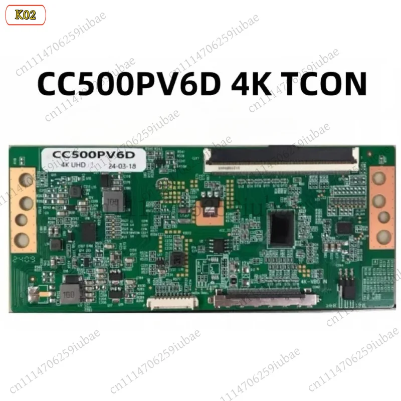 LJ_CC500PV6D CC580PV6D T‑Con Logic Board, Support Single & Double Partition, TV Replacement Spare Parts