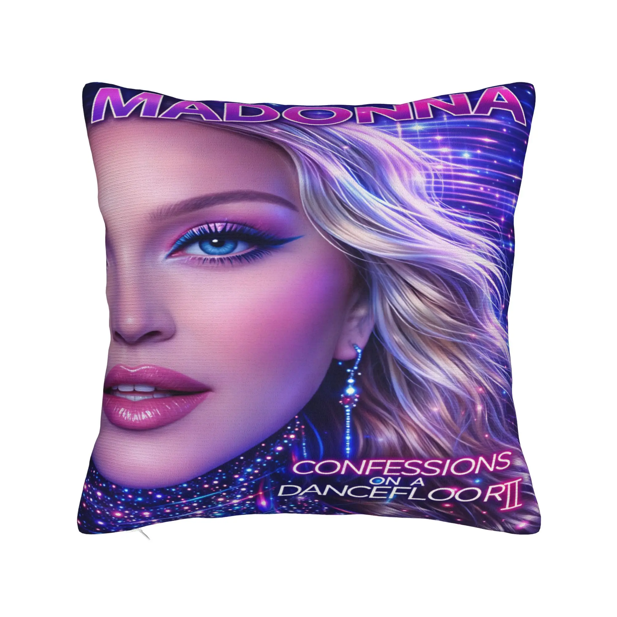M-Madonna Confessions I Feel So Free Pillowcases  Kawaii Pillow Case For Couch Sofa Bedroom Comfy Pillow Cover