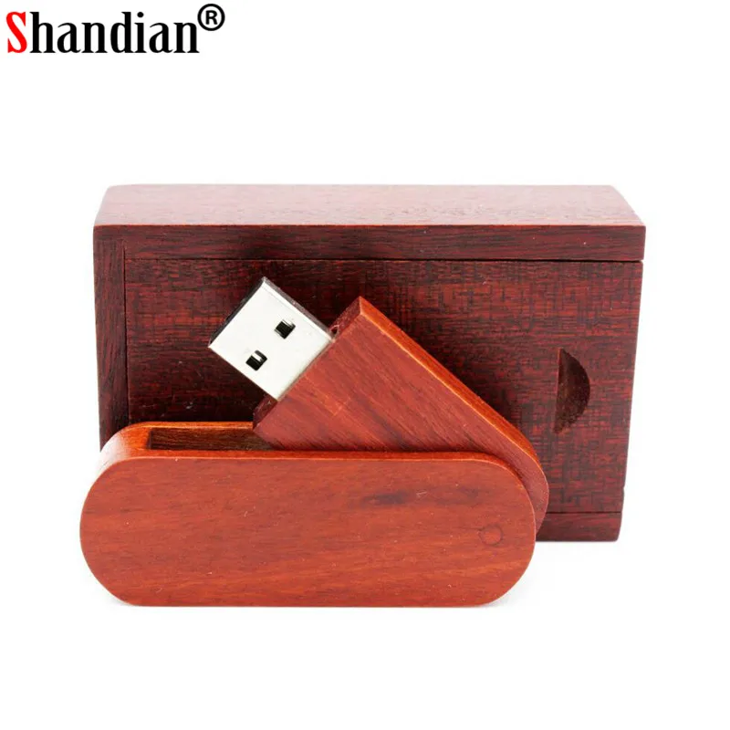SHANDIAN-محرك أقراص فلاش USB 2.0 مع شعار مخصص مجاني ، محرك أقراص فلاش USB خشبي ، ذاكرة 4 جيجابايت 8 جيجابايت 16 جيجابايت 32 جيجابايت 64 جيجابايت ، هدية الزفاف