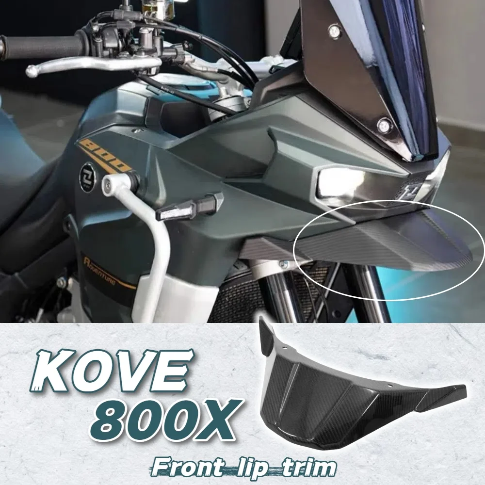 

For KOVE 800X modified bird beak dedicated straight up real carbon fiber front fender front lip decorative parts lightweight