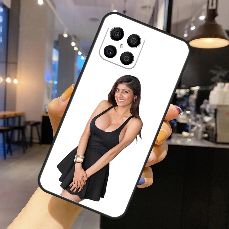 Sexy Beautiful Girl Mia Khalifa Silicone Case For Huawei P40 P30 P20 Lite P50 Nova 9 5T Honor 50 Pro X9 X7 X8 Back Cover