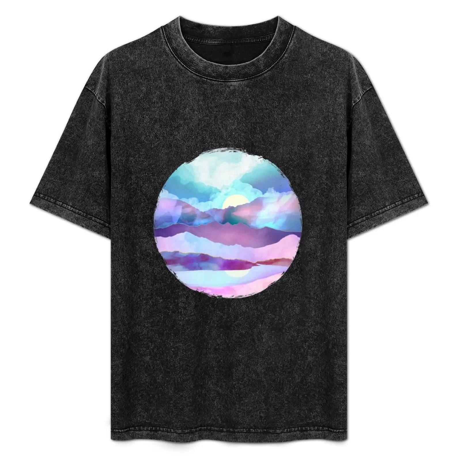 Opal Mountains T-Shirt custom shirt anime clothes cute tops plain black t shirts men