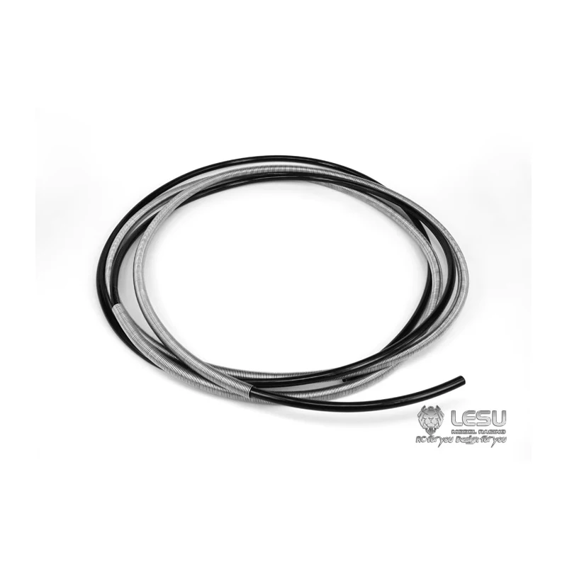 Car Oil Pipe Sleeve 1 Meter Long Spring Oil Pipe Folding Sleeve For 1/14 Tamiya RC SCANIA Man Lesu Fuel Car Model