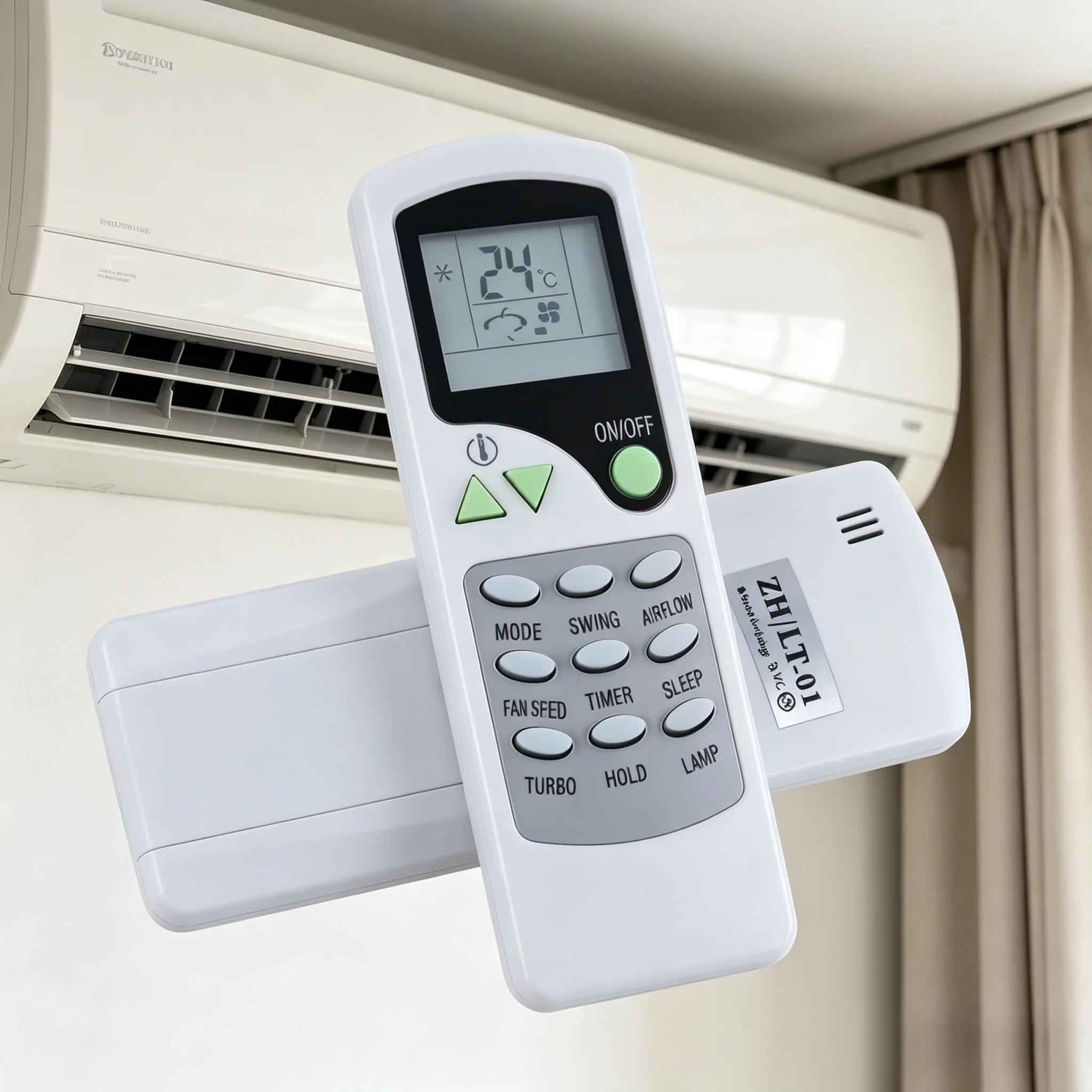 

High-Sensitivity Replacement Remote Control for Chigo Air Conditioner ZHF-LT-01 ZHFLT01 ZH/LW-10 ZHLW07 ZH/LW-01 Universal A/C