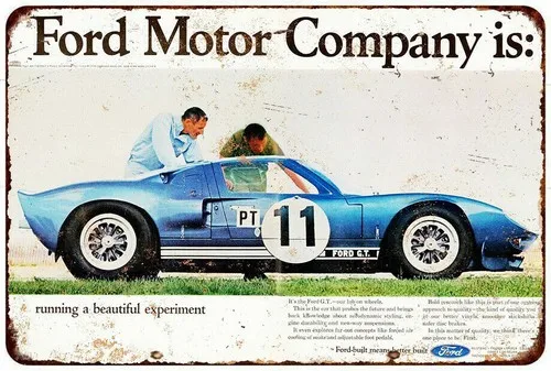 

1w,1965 GT Vintage look reproduction metal sign