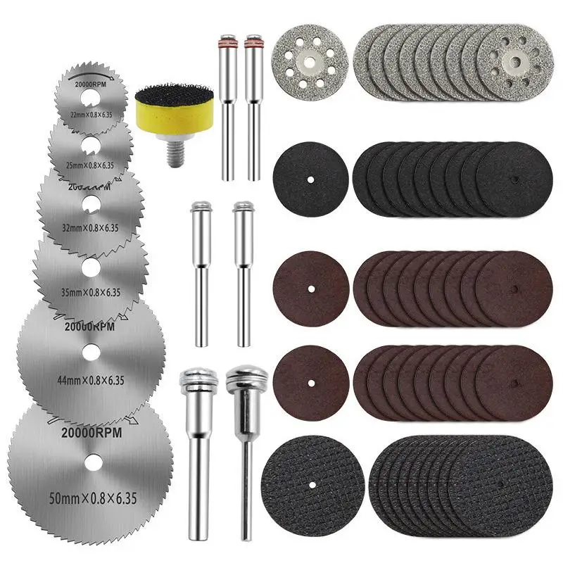 31pc Diamond Cutting Discs Sanding Grinding Wheel Circular Saw Blade Woodworking Metal Mini Drill Rotary Tool Accessories