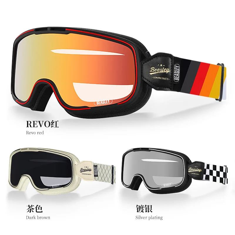 Motorcycle Retro Goggles Ski Glasses Motocross Sunglasses Retro Glasses Helmet Riding Racing Cafe Racing Mountain Bike ATV