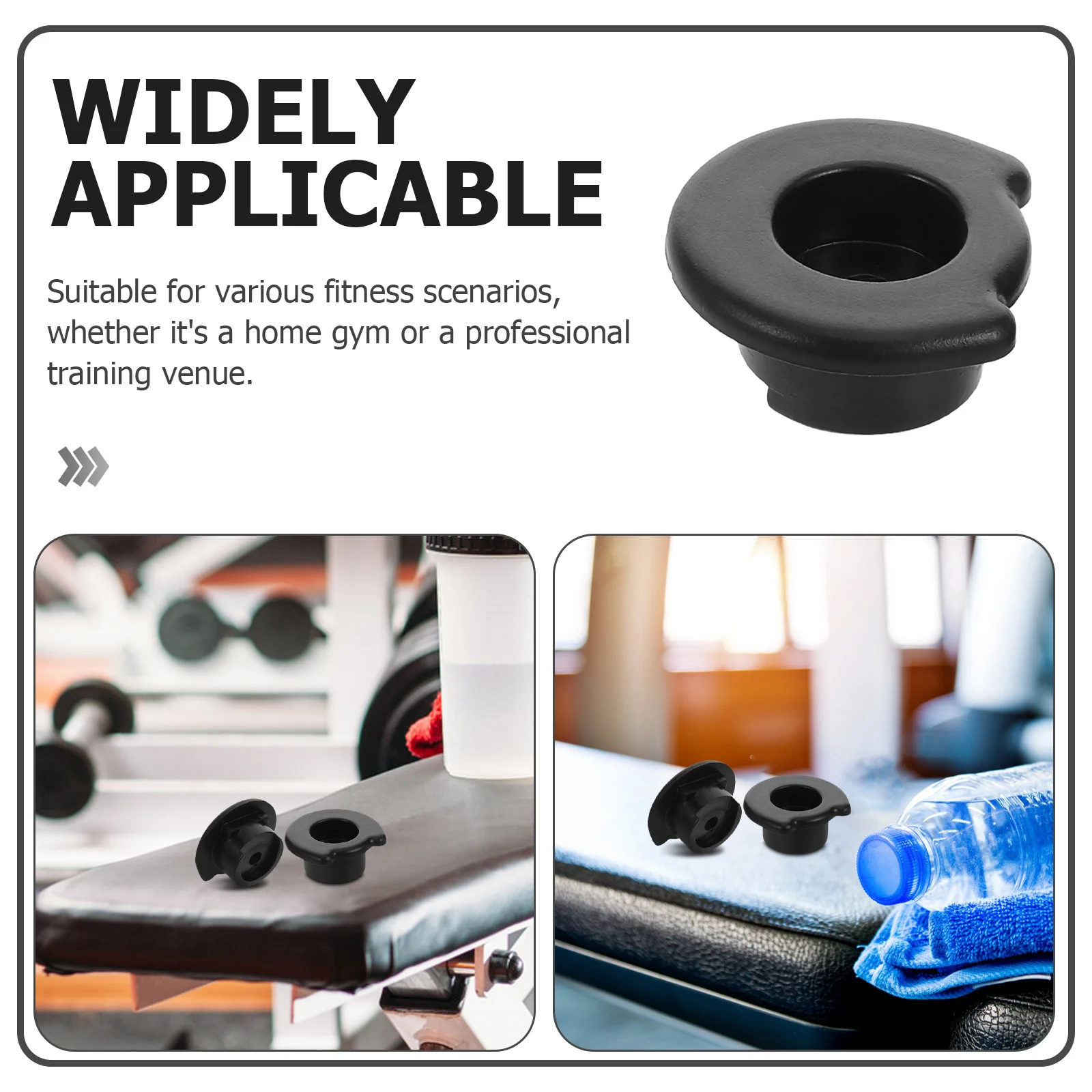 2Pcs Fitness Equipment End Caps ABS Guide Rod End Caps Smooth Sliding Anti-Fall Design for Home Gym Machine Accessories