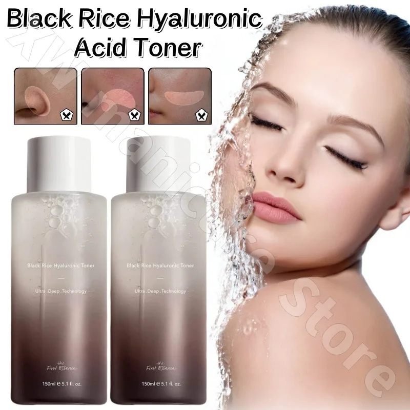 

Black Rice Hyaluronic Acid Toner Sensitive Skin Suitable for Non-Fragrant Facial Hydrating Moisturizing Soothing Repair 150ml