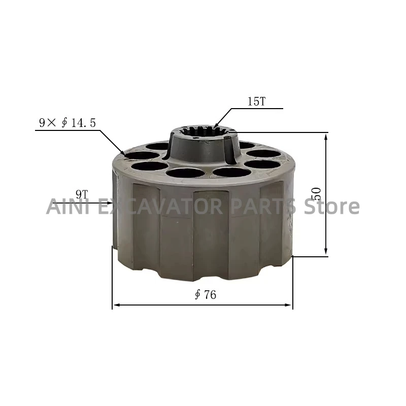 Tanque de bomba de motor rotatorio XCMG XE35 XE40, accesorios para excavadora