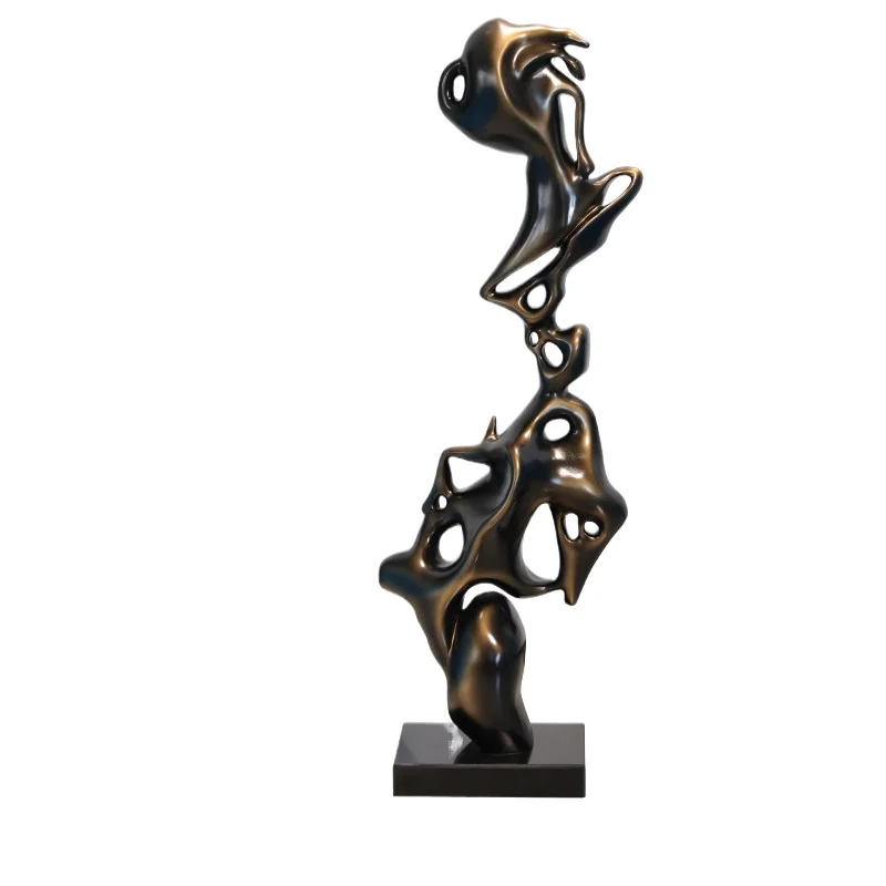 LMM Floor-to-ceiling FRP Abstract Sculpture Ornament Hotel Large Transparent Art Installation