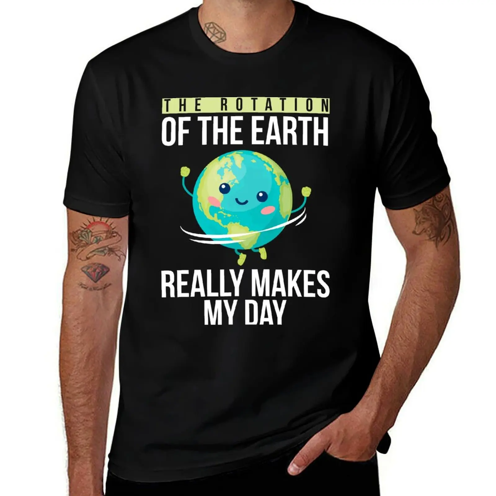 

casual Teacher man Funny Rotation shirt Day Gift designer shirt Earth T-Shirt the Science of man Funny t Quote t