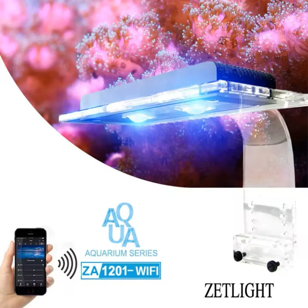 ZETLIGHT ZA-1201AI aquarium LED light 4 channel WIFI APP coral grow marine reef tank white blue SPS LPS color grow fish tank