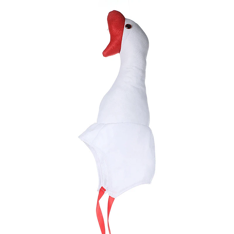 Cute Plush Funny Goose Shape Cap Adult Kids Halloween Party Cosplay Animal Hood Hat Winter Warm Costume