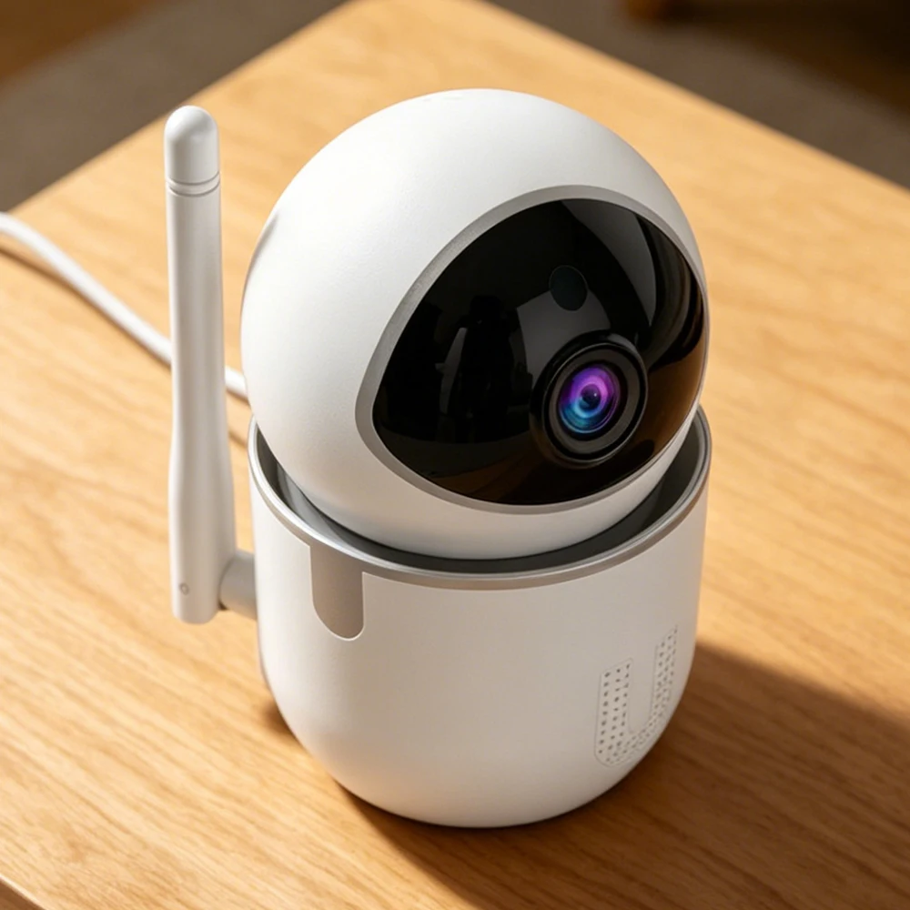 Indoor 3MP WiFi PTZ IP Camera with LAN Port Humanoid Auto Tracking Smart Home 2-Way Audio IR Night Vision Security Camera YCC365