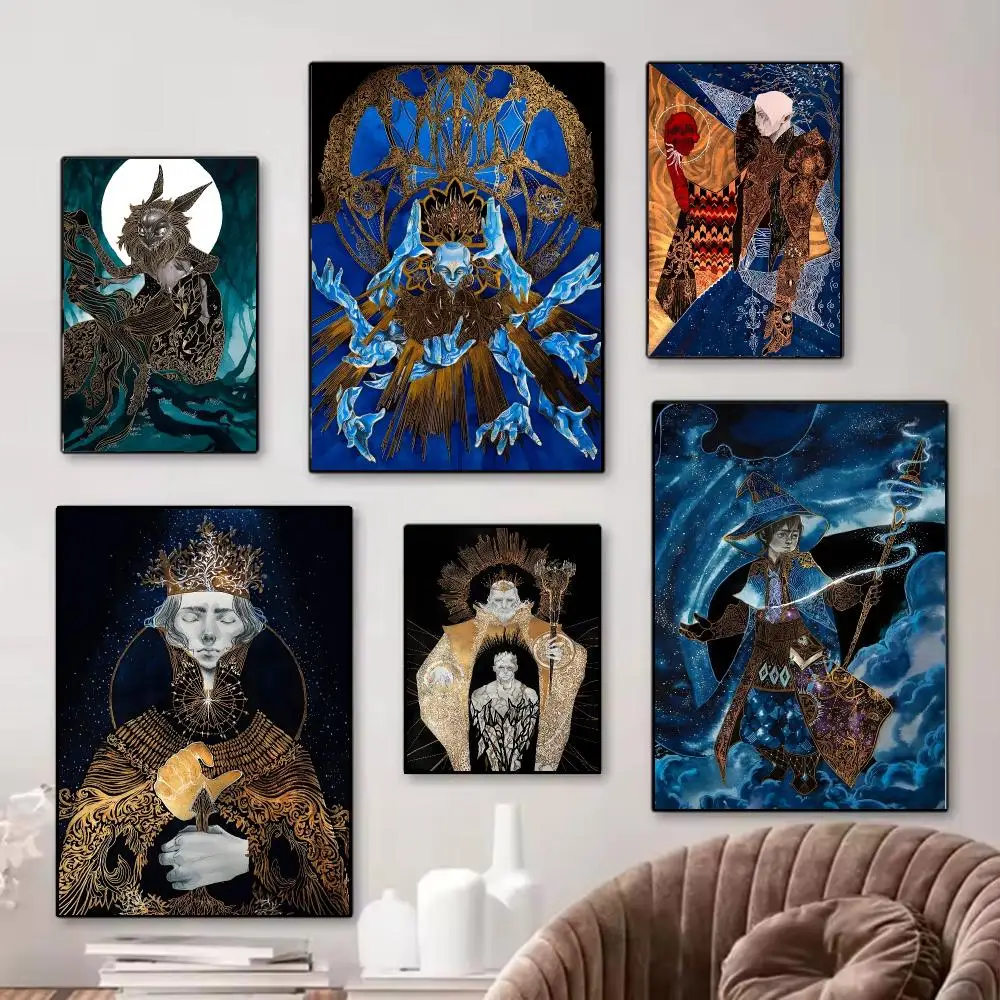 Trendy Epic Fantasy A-Abel Klaers Golden Dynasty Poster Modern Wall Art Collection for Home Decor
