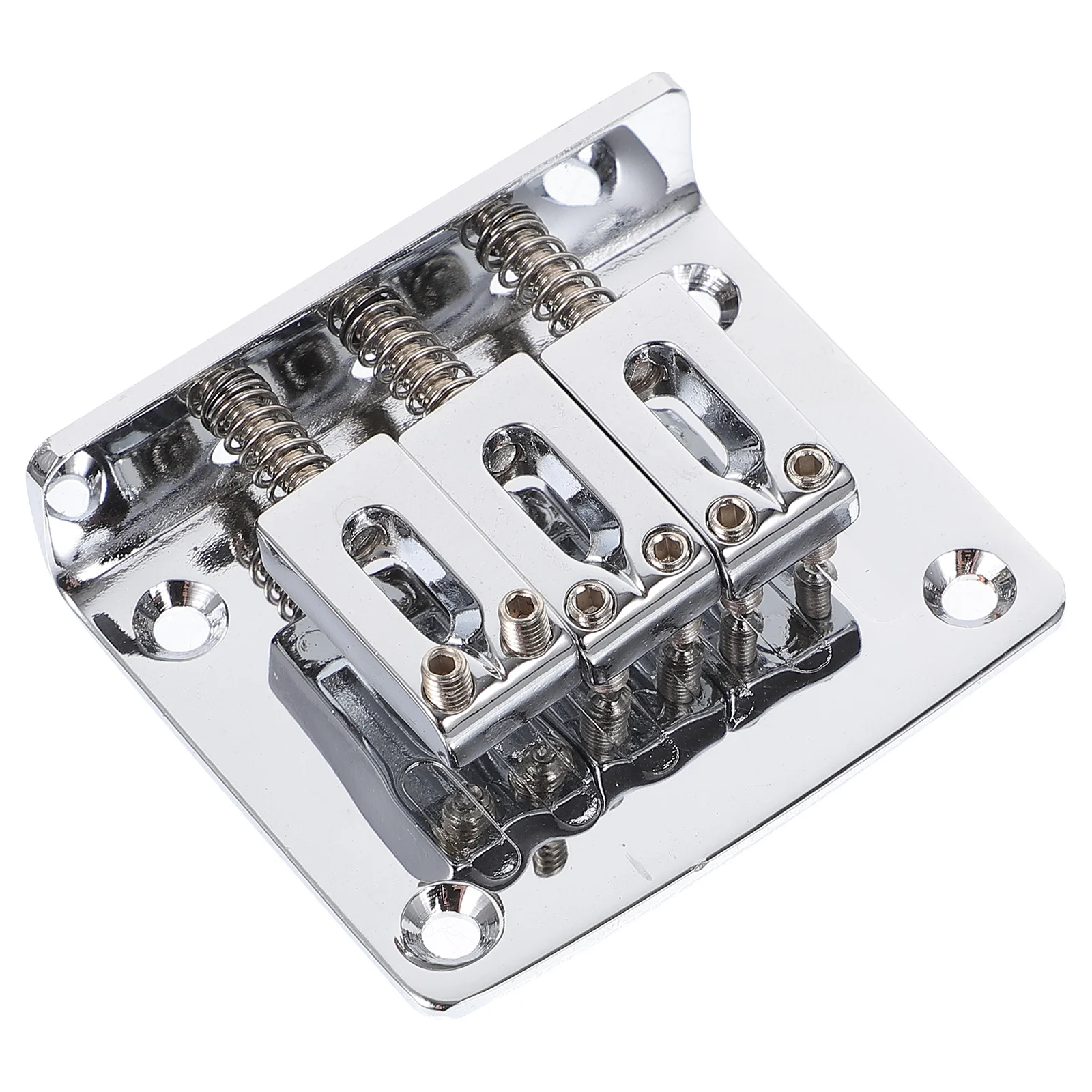 

3 String Bass Bridge Metal Gold Cigar Box Guitar Height Adjustable Top Load Vintage Style For Jazz Guitar Parts