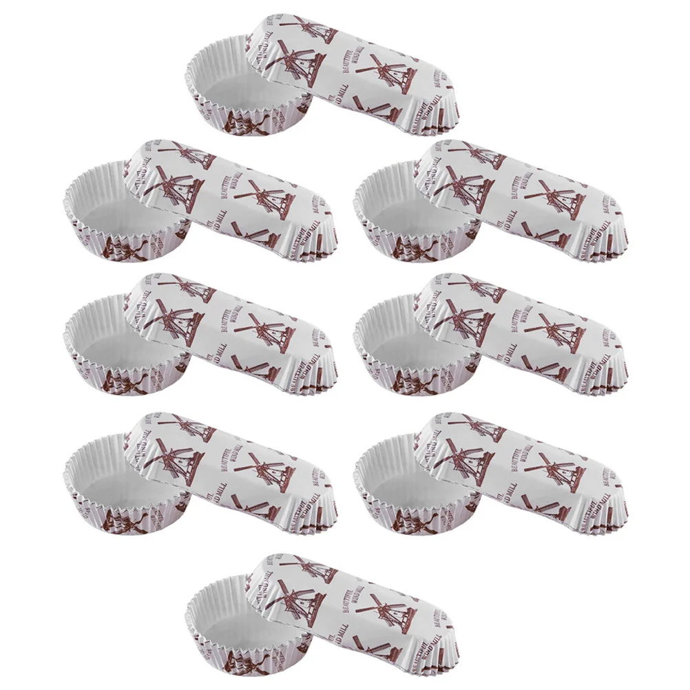 

200Pcs Paper Cupcake Cases Non Deform Fade Resistant Baking Cups Perfect for Cupcakes Muffins Small Cakes Treats