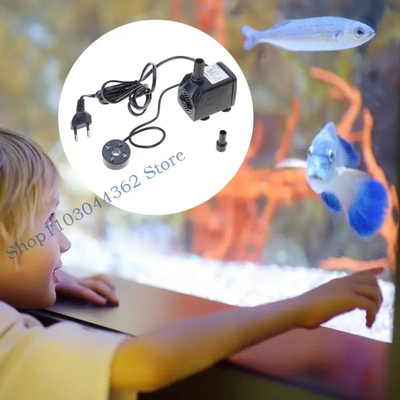 

Погружные водяные насосы 220 В 4 светодиодные системы освещения для украшения аквариума пруда