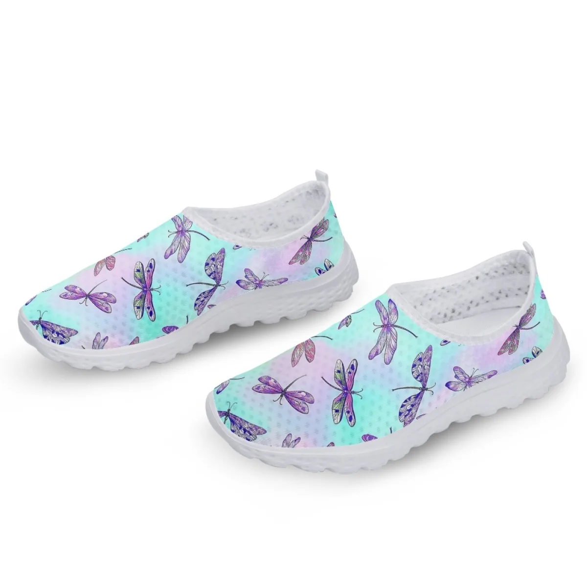 Belidome-Tênis Femininos Casual Slip-On, Sapatos de Enfermeira, Sapatilhas Libélula, Sapatos de Caminhada Respirável, Mocassins Mesh