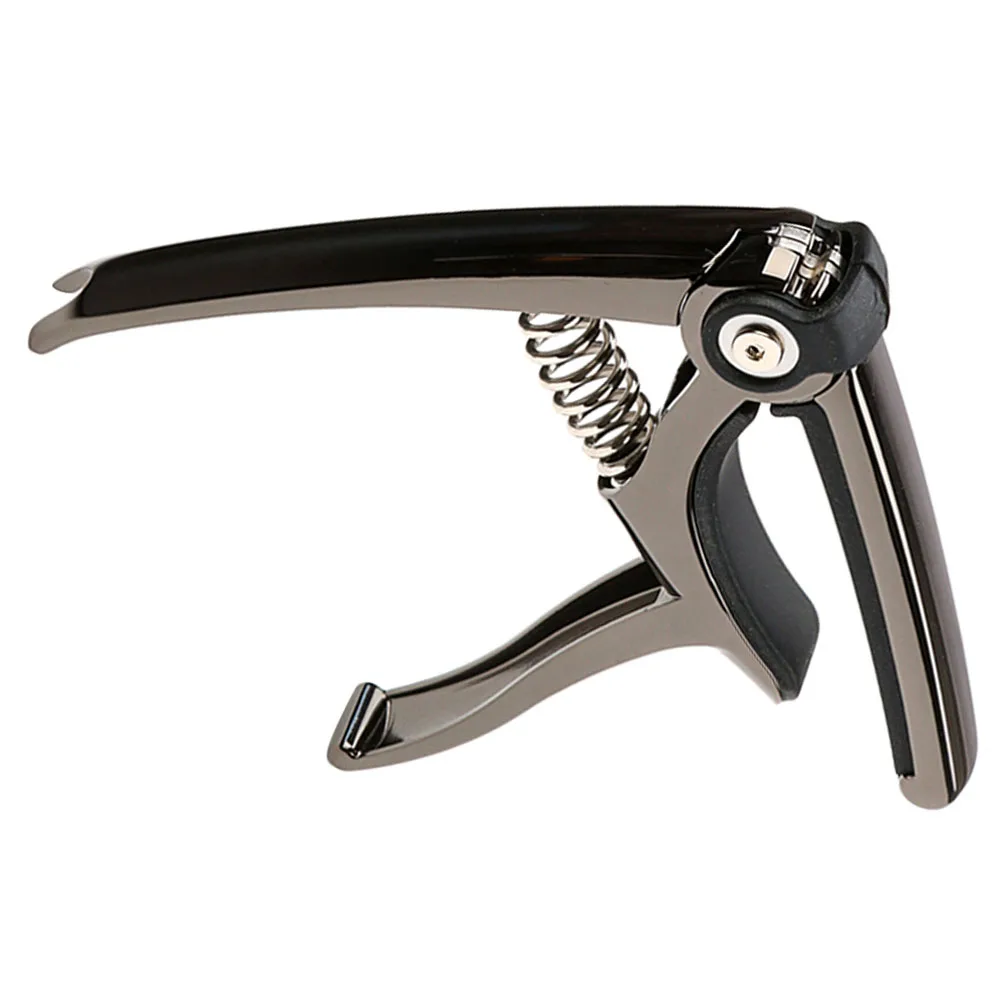 كابو سوداء للجيتار الكلاسيكي الصوتي الكهربائي القيثارة باس سهلة المشبك على مقبض مريح متين